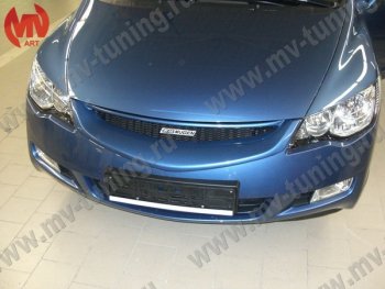 4 599 р. Решетка радиатора MUGEN Honda Civic FD седан дорестайлинг (2005-2008) (Неокрашенная)  с доставкой в г. Новочеркасск. Увеличить фотографию 3