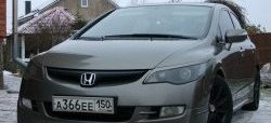 629 р. Реснички на фары Style Honda Civic FD седан дорестайлинг (2005-2008) (Неокрашенные)  с доставкой в г. Новочеркасск. Увеличить фотографию 1