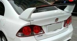 8 799 р. Спойлер M-VRS 2 Honda Civic FD седан дорестайлинг (2005-2008) (Неокрашенный)  с доставкой в г. Новочеркасск. Увеличить фотографию 2