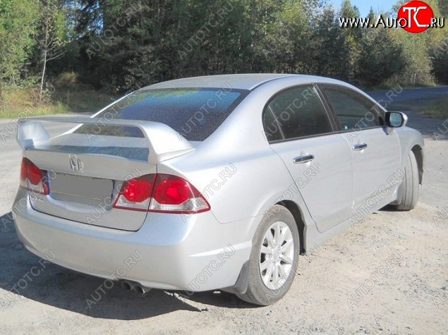 5 249 р. Спойлер Mugen-Style Honda Civic FD седан дорестайлинг (2005-2008) (Неокрашенный)  с доставкой в г. Новочеркасск