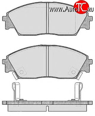 6 499 р. Передние тормозные колодки Tokico RN266M Honda Civic FD седан дорестайлинг (2005-2008)  с доставкой в г. Новочеркасск