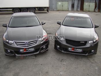 4 399 р. Решетка радиатора (дорестайлинг) MV tuning  Honda Accord  CU (2008-2011) седан дорестайлинг (Неокрашенная)  с доставкой в г. Новочеркасск. Увеличить фотографию 1