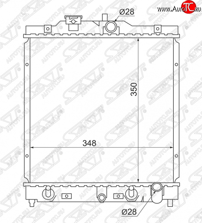 3 699 р. Радиатор двигателя SAT (пластинчатый, МКПП/АКПП)  Honda Capa, Civic (EG,  EJ,EK,EM), Domani (MB), HR-V (GH1,GH2,  GH3, GH4,  GH1, GH2), Orthia, partner  с доставкой в г. Новочеркасск