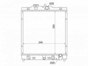 3 399 р. Радиатор двигателя SAT (трубчатый, МКПП/АКПП) Honda Civic EJ,EK,EM седан дорестайлинг (1995-1998)  с доставкой в г. Новочеркасск. Увеличить фотографию 1