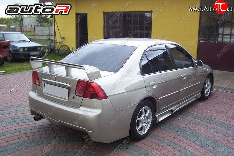 22 899 р. Задний бампер Jaguar  Honda Civic  ES (2000-2003) седан дорестайлинг  с доставкой в г. Новочеркасск