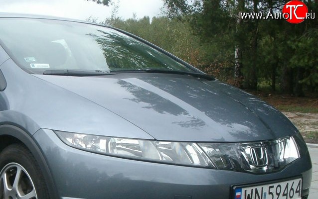 12 899 р. Пластиковый капот Standart Honda Civic FK,FN хэтчбэк 5 дв. дорестайлинг (2005-2008)  с доставкой в г. Новочеркасск