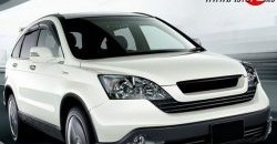 2 399 р. Решётка радиатора M-VRS Honda CR-V RE1,RE2,RE3,RE4,RE5,RE7 дорестайлинг (2007-2010) (Неокрашенная)  с доставкой в г. Новочеркасск. Увеличить фотографию 1