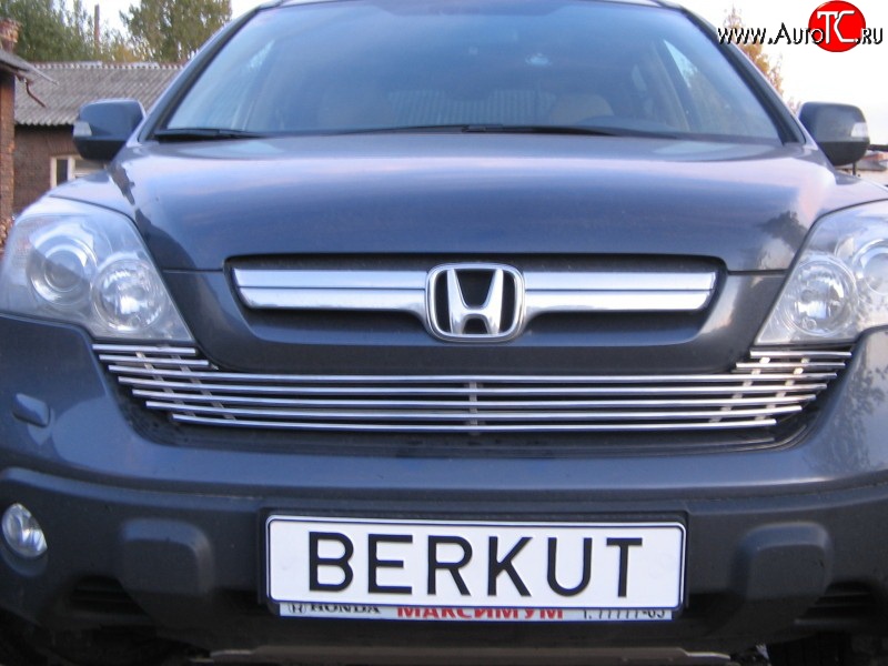 4 599 р. Декоративная вставка воздухозаборника Berkut  Honda CR-V  RE1,RE2,RE3,RE4,RE5,RE7 (2007-2010) дорестайлинг  с доставкой в г. Новочеркасск