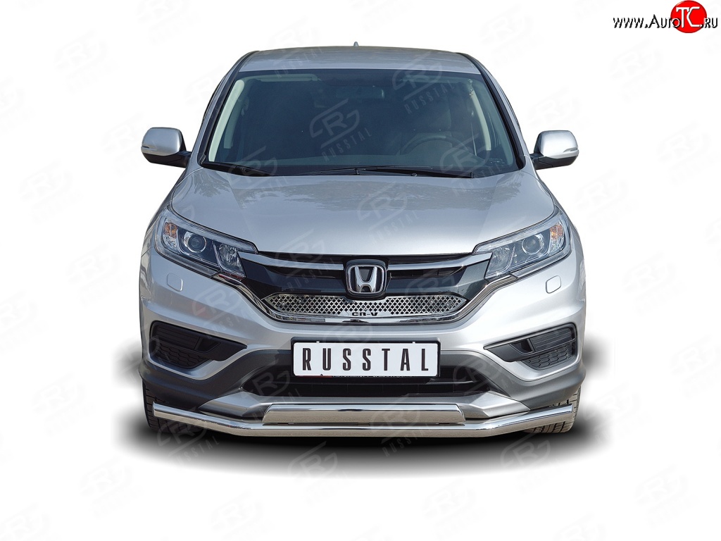 2 899 р. Решётка радиатора (рестайлинг) Russtal Honda CR-V RM1,RM3,RM4 дорестайлинг (2012-2015) (Неокрашенная)  с доставкой в г. Новочеркасск