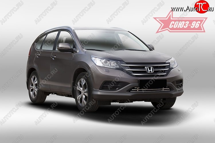 5 174 р. Декоративный элемент воздухозаборника Souz-96 (d16) Honda CR-V RM1,RM3,RM4 дорестайлинг (2012-2015)  с доставкой в г. Новочеркасск