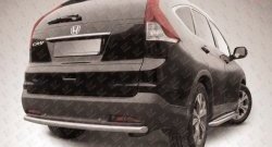 8 999 р. Защита заднего бампера из трубы диаметром 57 мм Slitkoff  Honda CR-V  RM1,RM3,RM4 (2012-2015) дорестайлинг (Нержавейка, Полированная)  с доставкой в г. Новочеркасск. Увеличить фотографию 1