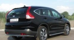 11 499 р. Одинарная защита заднего бампера из трубы диаметром 42 мм SLITKOFF  Honda CR-V  RM1,RM3,RM4 (2012-2015) дорестайлинг  с доставкой в г. Новочеркасск. Увеличить фотографию 3