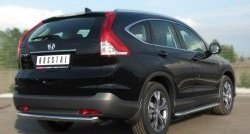 11 699 р. Одинарная защита заднего бампера из трубы диаметром 63 мм SLITKOFF  Honda CR-V  RM1,RM3,RM4 (2012-2015) дорестайлинг  с доставкой в г. Новочеркасск. Увеличить фотографию 4