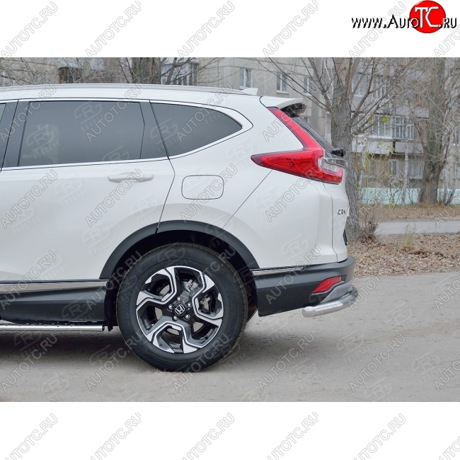 14 999 р. Защита заднего бампера (Ø63 мм, нержавейка) SLITKOFF Honda CR-V RW,RT дорестайлинг (2016-2020)  с доставкой в г. Новочеркасск