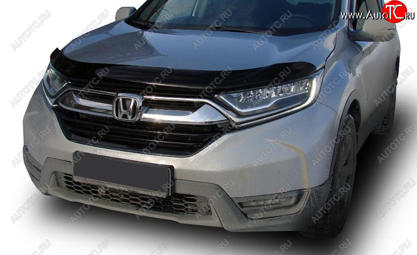 4 599 р. Дефлектор капота SIM Honda CR-V RW,RT дорестайлинг (2016-2020)  с доставкой в г. Новочеркасск