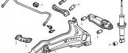 1 249 р. Полиуретановый сайлентблок верхнего поперечного рычага задней подвески Точка Опоры Honda CR-V RD1,RD2,RD3  дорестайлинг (1995-1998)  с доставкой в г. Новочеркасск. Увеличить фотографию 2