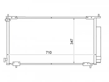 Радиатор кондиционера SAT Honda (Хонда) CR-V (СР-В)  RD4,RD5,RD6,RD7,RD9  (2001-2006) RD4,RD5,RD6,RD7,RD9  дорестайлинг, рестайлинг