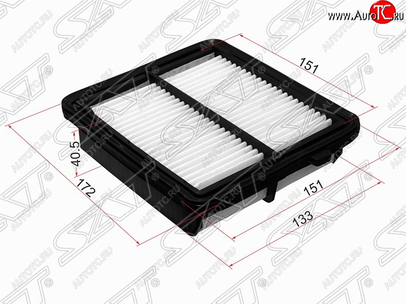 359 р. Фильтр воздушный двигателя SAT (172/151х.151/133х40.5 mm)  Honda Insight  ZE2 (2009-2014) хэтчбэк 5 дв. дорестайлинг, хэтчбэк 5 дв. рестайлинг  с доставкой в г. Новочеркасск