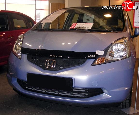 3 199 р. Дефлектор капота NovLine Honda Jazz (2008-2015)  с доставкой в г. Новочеркасск