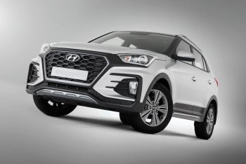 22 499 р. Передний бампер Xmug Hyundai Creta GS дорестайлинг (2015-2019) (Неокрашенный)  с доставкой в г. Новочеркасск. Увеличить фотографию 3