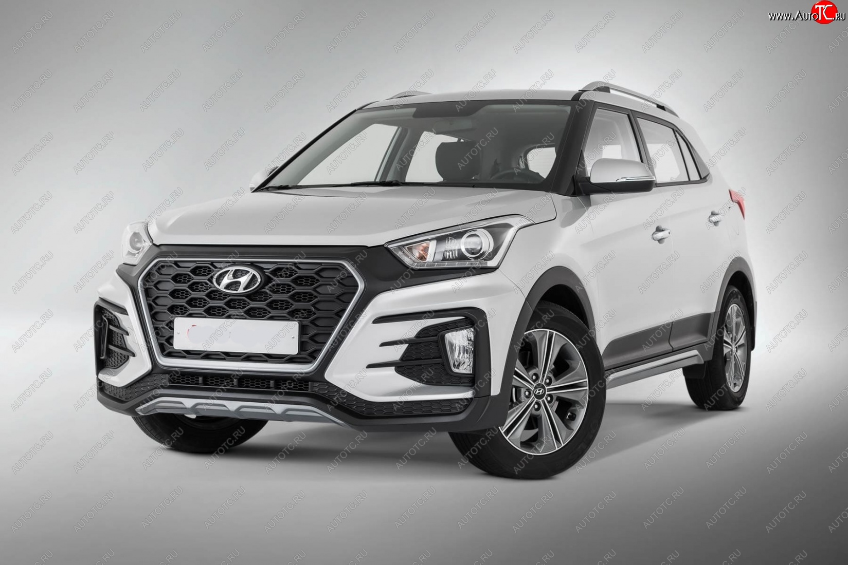 22 499 р. Передний бампер Xmug Hyundai Creta GS дорестайлинг (2015-2019) (Неокрашенный)  с доставкой в г. Новочеркасск