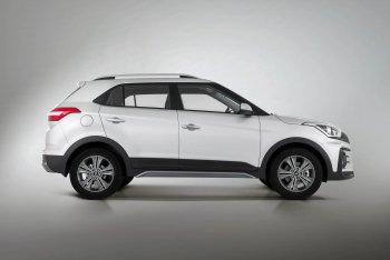 9 899 р. Пороги накладки штатного обвеса Xmug Hyundai Creta GS рестайлинг (2019-2021) (Неокрашенные)  с доставкой в г. Новочеркасск. Увеличить фотографию 2