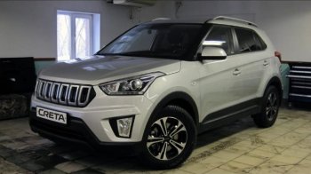 8 099 р. Решётка радиатора Next Hyundai Creta GS дорестайлинг (2015-2019) (цвет: Чёрный матовый с серебристым выделением ноздрей)  с доставкой в г. Новочеркасск. Увеличить фотографию 3