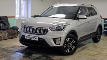 8 099 р. Решётка радиатора Next Hyundai Creta GS дорестайлинг (2015-2019) (цвет: Чёрный матовый с серебристым выделением ноздрей)  с доставкой в г. Новочеркасск. Увеличить фотографию 4