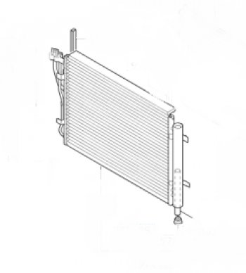 6 099 р. Радиатор кондиционера SAT Hyundai i20 PB хэтчбэк дорестайлинг (2008-2012)  с доставкой в г. Новочеркасск. Увеличить фотографию 1