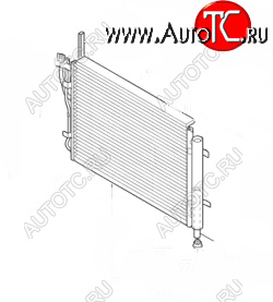 6 099 р. Радиатор кондиционера SAT Hyundai i20 PB хэтчбэк дорестайлинг (2008-2012)  с доставкой в г. Новочеркасск