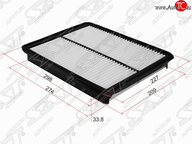 399 р. Фильтр воздушный двигателя (2.4) SAT  Hyundai Santa Fe  DM (2012-2016), KIA Sorento  XM (2009-2015)  с доставкой в г. Новочеркасск