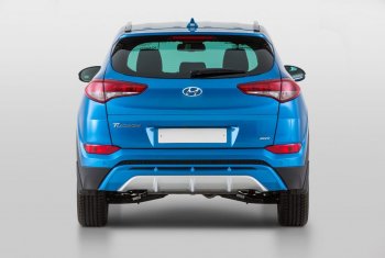 Накладка заднего бампера YT Hyundai (Хюндаи) Tucson (Туссон)  TL (2015-2018) TL дорестайлинг