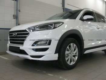 6 799 р. Юбка переднего бампера АВТОКРАТ Hyundai Tucson TL рестайлинг (2018-2021) (Неокрашенная)  с доставкой в г. Новочеркасск. Увеличить фотографию 3