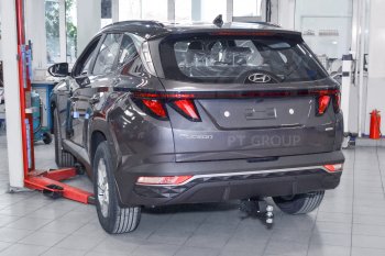 14 999 р. Фаркоп Petroil Tuning (съемный квадрат, сборка РФ) Hyundai Tucson NX4 (2020-2022)  с доставкой в г. Новочеркасск. Увеличить фотографию 4