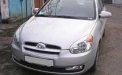 1 649 р. Реснички на фары CT v1 Hyundai Accent MC седан (2005-2011) (Неокрашенные)  с доставкой в г. Новочеркасск. Увеличить фотографию 3