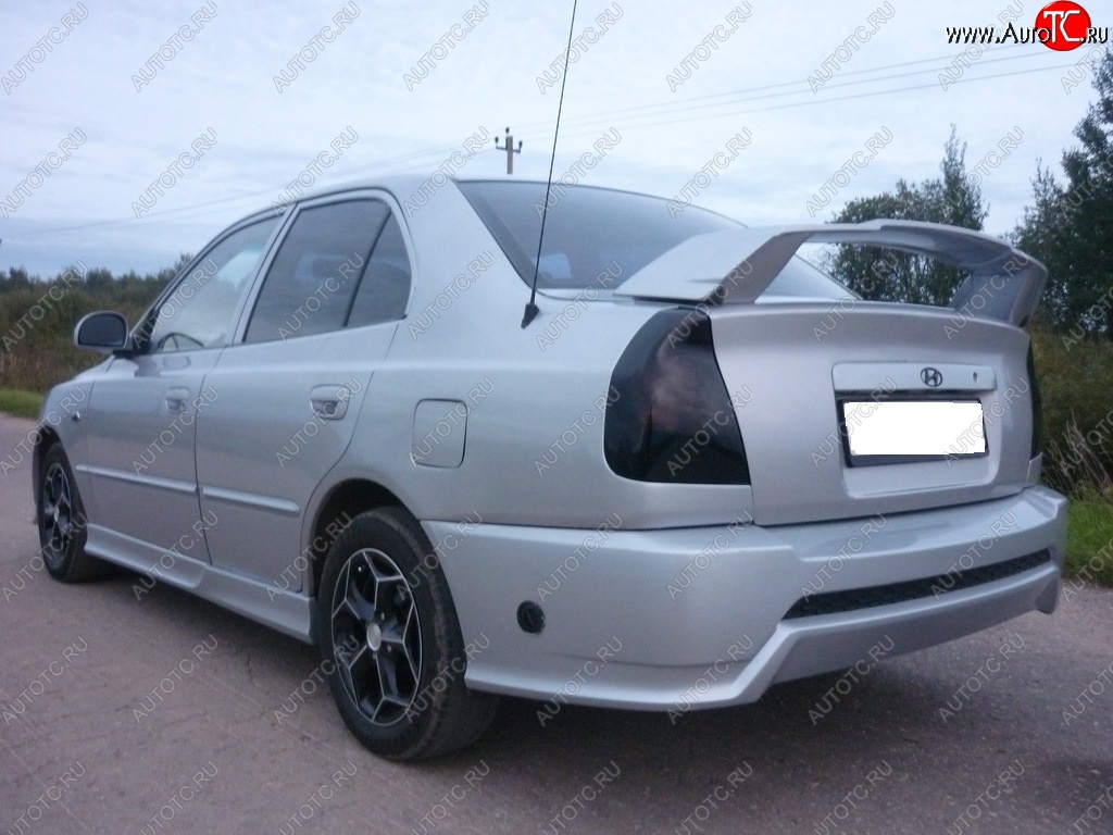 5 499 р. Спойлер GALANT STYLE Hyundai Accent седан ТагАЗ (2001-2012) (Неокрашенный)  с доставкой в г. Новочеркасск