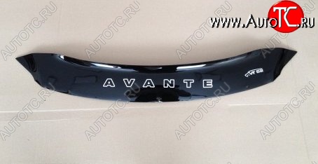 999 р. Дефлектор капота Russtal (короткий) Hyundai Avante (2010-2013)  с доставкой в г. Новочеркасск