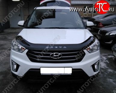 999 р. Дефлектор капота Russtal Hyundai Creta GS рестайлинг (2019-2021)  с доставкой в г. Новочеркасск