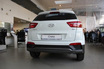 5 649 р. Накладка на задний бампер АвтоКрат Hyundai Creta GS дорестайлинг (2015-2019) (Неокрашенная)  с доставкой в г. Новочеркасск. Увеличить фотографию 2