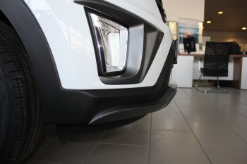 2 269 р. Накладки на ПТФ АвтоКрат  Hyundai Creta  GS (2015-2021) дорестайлинг, рестайлинг (Неокрашенные)  с доставкой в г. Новочеркасск. Увеличить фотографию 1