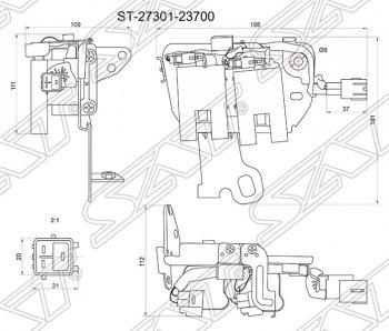 2 049 р. Катушка зажигания SAT KIA Cerato 1 LD седан рестайлинг (2005-2008)  с доставкой в г. Новочеркасск. Увеличить фотографию 1