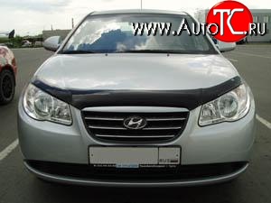 2 204 р. Дефлектор капота NovLine Hyundai Elantra HD (2006-2011)  с доставкой в г. Новочеркасск