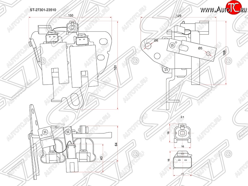 1 749 р. Катушка зажигания SAT  Hyundai Elantra  HD - I30  FD  с доставкой в г. Новочеркасск