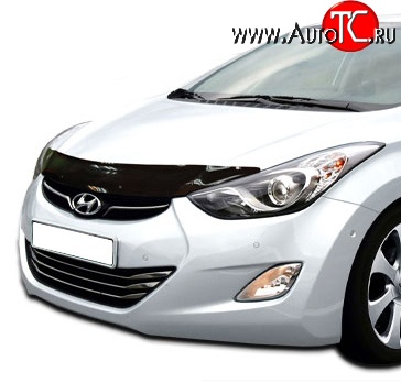 2 879 р. Дефлектор капота NovLine Hyundai Elantra MD дорестайлинг (2010-2013)  с доставкой в г. Новочеркасск