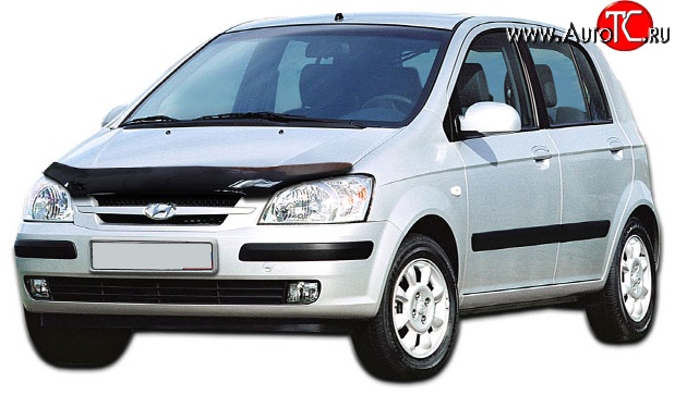 2 599 р. Дефлектор капота NovLine Hyundai Getz TB хэтчбэк 5 дв. дорестайлинг (2002-2005)  с доставкой в г. Новочеркасск