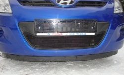 1 469 р. Сетка на бампер Russtal (черная) Hyundai i20 PB хэтчбэк дорестайлинг (2008-2012)  с доставкой в г. Новочеркасск. Увеличить фотографию 6