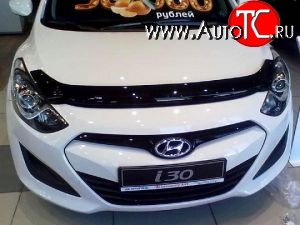 2 569 р. Дефлектор капота NovLine Hyundai I30 2 GD дорестайлинг универсал (2011-2015)  с доставкой в г. Новочеркасск