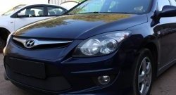 1 469 р. Сетка на бампер Russtal (черная) Hyundai I30 FD универсал рестайлинг (2010-2012)  с доставкой в г. Новочеркасск. Увеличить фотографию 2