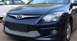 1 539 р. Сетка на бампер Russtal (хром) Hyundai I30 FD универсал рестайлинг (2010-2012)  с доставкой в г. Новочеркасск. Увеличить фотографию 3