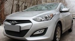 1 839 р. Сетка на бампер Russtal (черная)  Hyundai I30  2 GD (2011-2015) дорестайлинг универсал, дорестайлинг, хэтчбэк 5 дв.  с доставкой в г. Новочеркасск. Увеличить фотографию 3